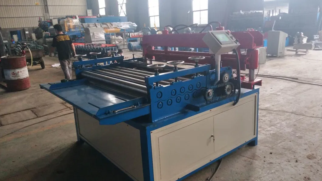 Metal Sheet Flattening Slitting Cutting Machine with Electric Decoiler