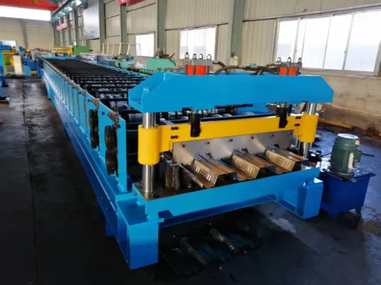 Venta caliente Indonesia Personalización de fábrica Estructura de acero metálica 1020 Máquina formadora de rollos para terrazas de piso